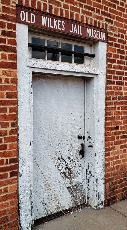 Old Wilkes Jail Front Door image. Click for full size.