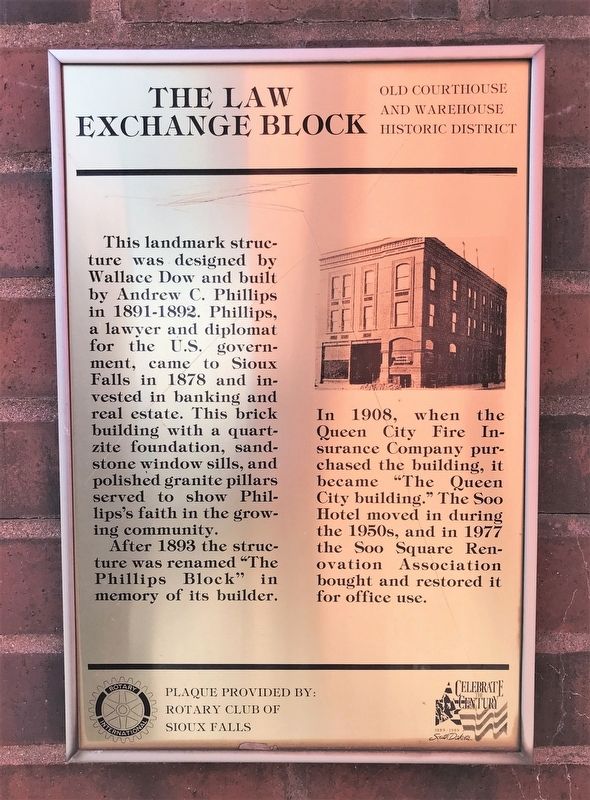 The Law Exchange Block Marker image. Click for full size.
