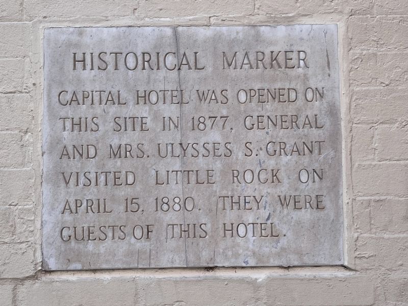 Capital Hotel Marker image. Click for full size.