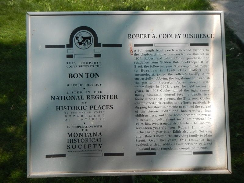 Robert A. Cooley Marker image. Click for full size.