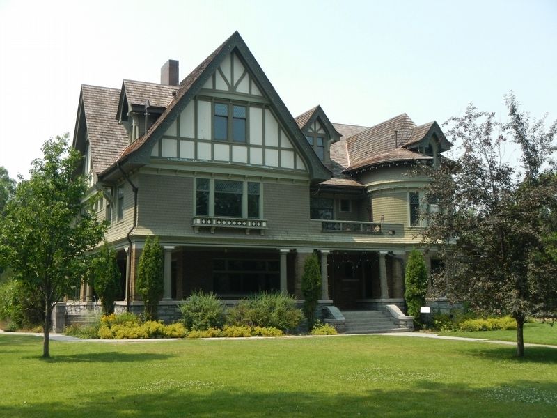 Byron Story Mansion and Marker image. Click for full size.