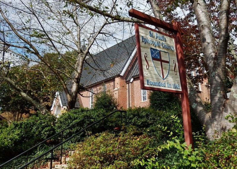 St. Paul's Episcopal Church Sign image. Click for full size.