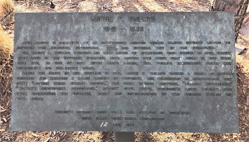 Hattie C. Phillips Marker. Click for full size. Hattie C. Phillips Marker image. Click for full size.
