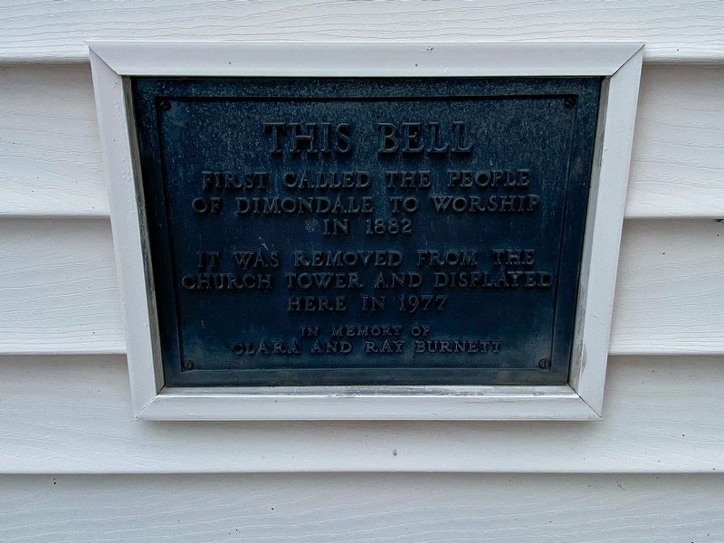 First Presbyterian Church Bell Additional Marker image. Click for full size.