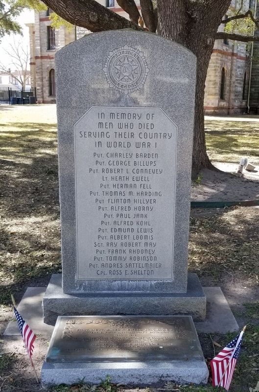 Goliad County World War I Memorial image. Click for full size.