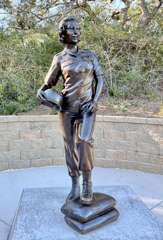Sharon Ann Lane statue by sculptor Jon Hair. image. Click for full size.