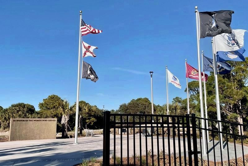 Women's Veteran Memorial Dedication Plaza image. Click for full size.