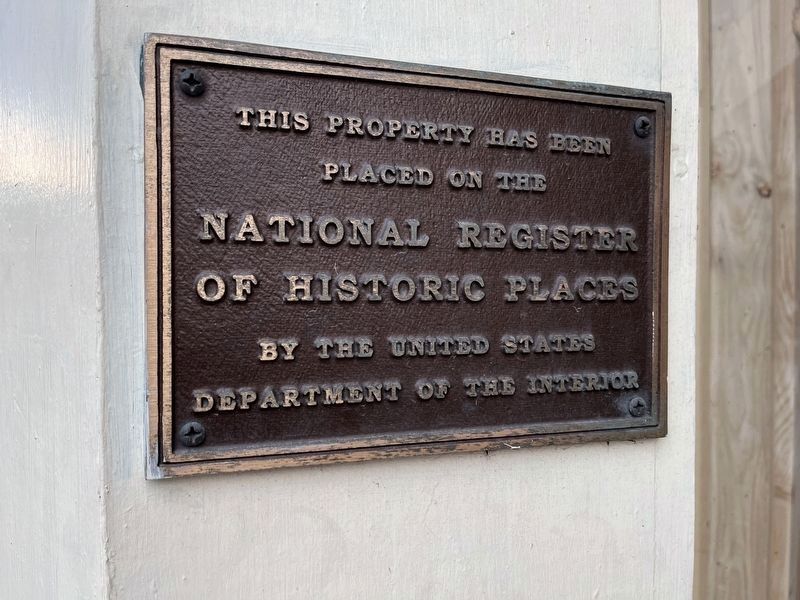National Register of Historic Places plaque for the building image. Click for full size.