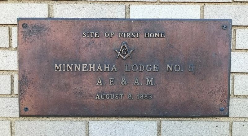 Site of First Home Marker. Click for full size. Site of First Home Marker image. Click for full size.
