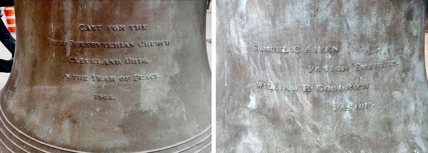 Old Stone Church Bell Inscription image. Click for full size.