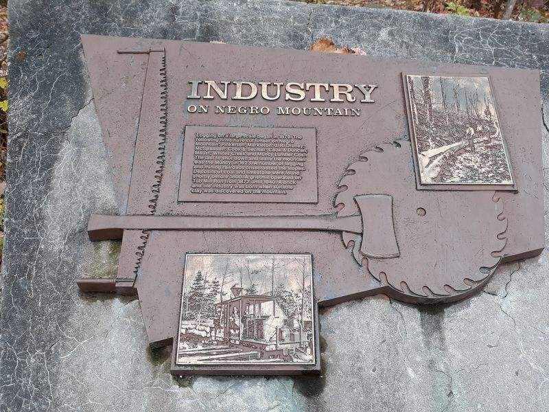 Industry On Negro Mountain Marker image. Click for full size.