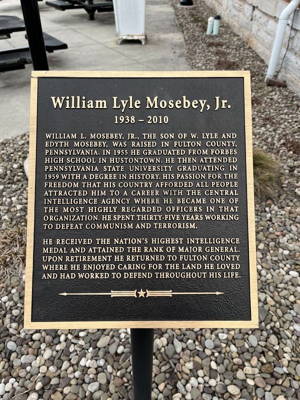 William Lyle Mosebey, Jr. Marker image. Click for full size.