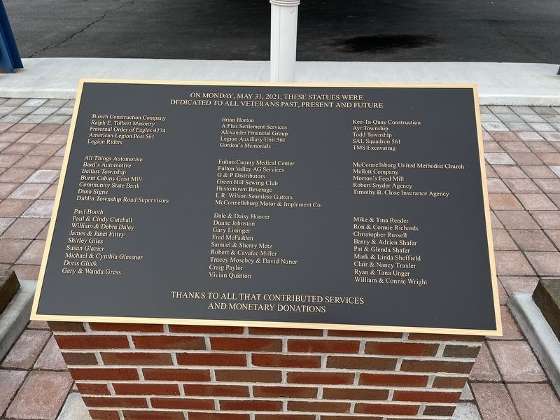 Veterans Memorial. Click for full size. Veterans Memorial image. Click for full size.