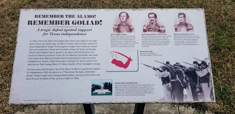 Remember Goliad! Marker image. Click for full size.