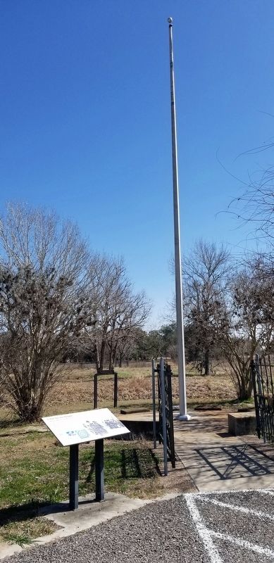 A Site for the People Marker with flag pole image. Click for full size.