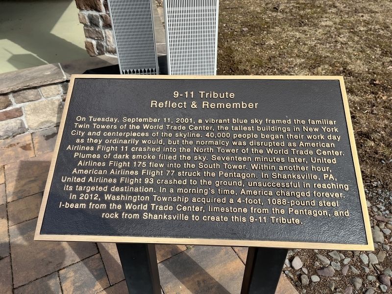 9-11 Tribute Marker image. Click for full size.
