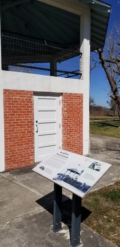 The From Battlefield to Picnic Grounds Marker next to the Bandstand image. Click for full size.