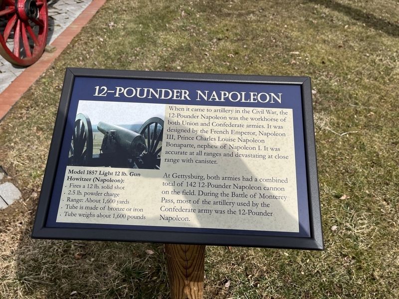 12-Pounder Napoleon Marker image. Click for full size.