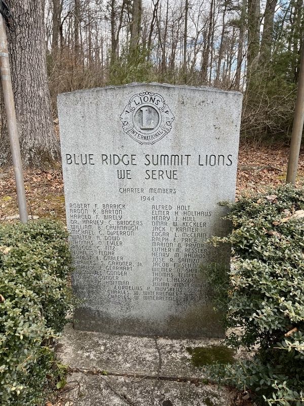 Blue Ridge Summit Lions Marker image. Click for full size.