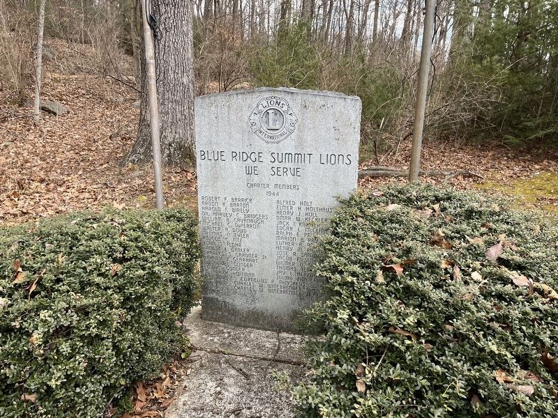 Blue Ridge Summit Lions Marker. Click for full size. Blue Ridge Summit Lions Marker image. Click for full size.