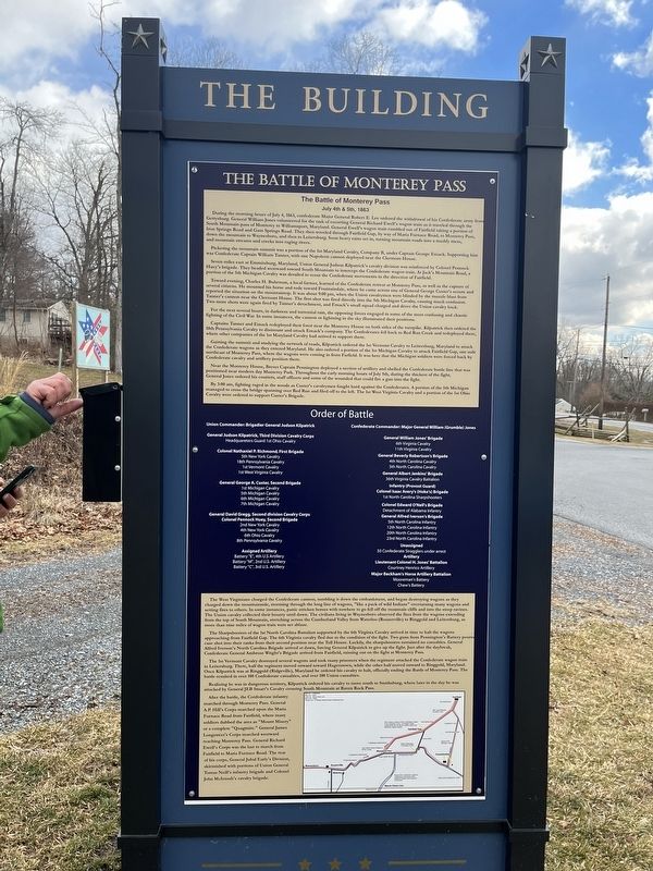 The Battle of Monterey Pass Marker image. Click for full size.