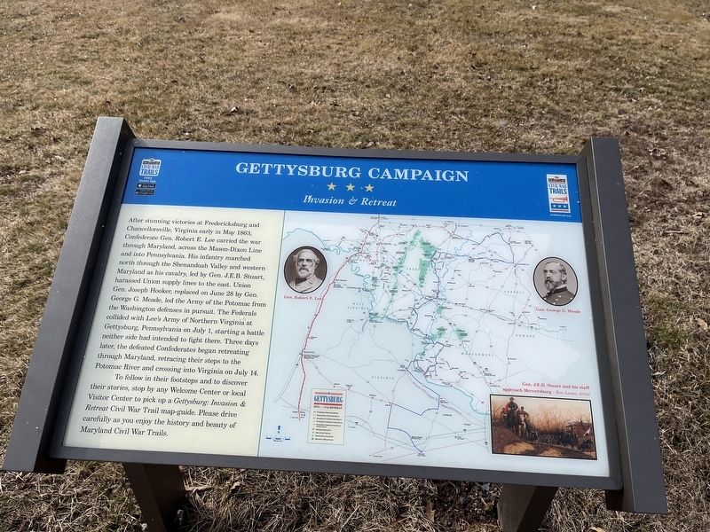 Gettysburg Campaign Marker. Click for full size. Gettysburg Campaign Marker image. Click for full size.