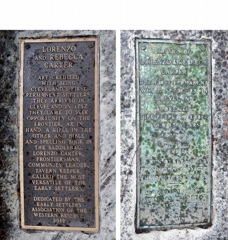 Lorenzo and Rebecca Carter Marker image. Click for full size.