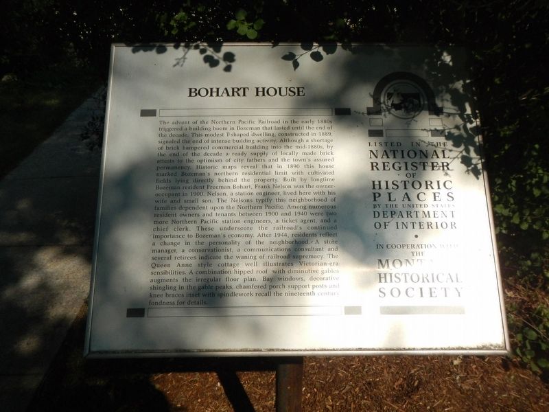 Bohart House Marker image. Click for full size.