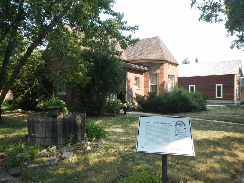 Apollo J. Busch House and Marker image. Click for full size.