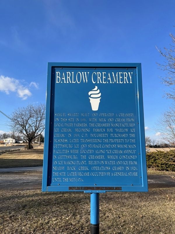 Barlow Creamery Marker image. Click for full size.