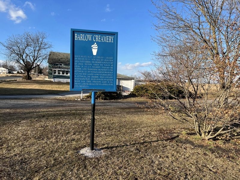 Barlow Creamery Marker image. Click for full size.