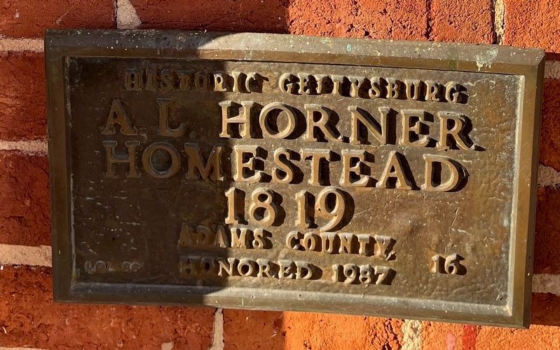 A.L. Horner Homestead Marker image. Click for full size.
