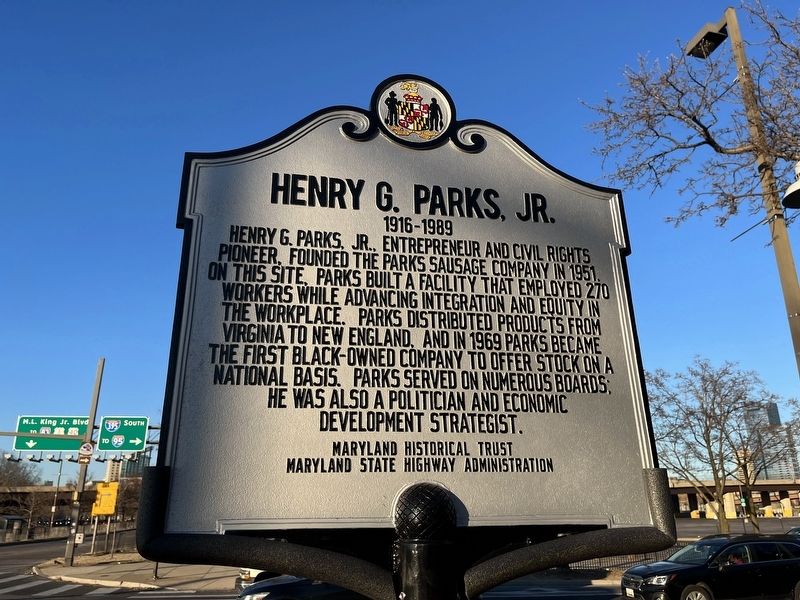 Henry G. Parks, Jr. Marker image. Click for full size.