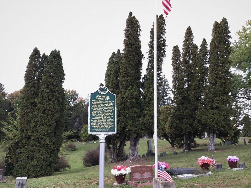 Joyfield Cemetery Marker image. Click for full size.
