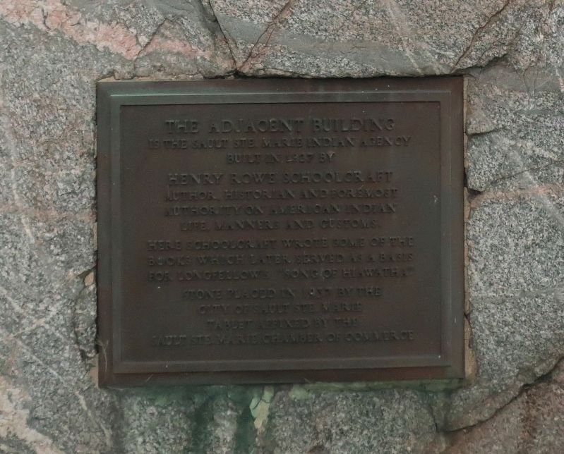 Sault Ste. Marie Indian Agency Marker. Click for full size. Sault Ste. Marie Indian Agency Marker image. Click for full size.
