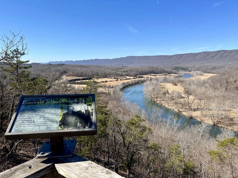 Everett Cullers Overlook Marker. Click for full size. Everett Cullers Overlook Marker image. Click for full size.
