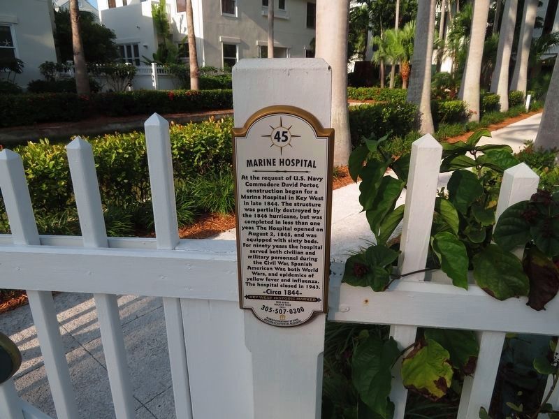 Marine Hospital - Marker in context. Click for full size. Marine Hospital - Marker in context image. Click for full size.