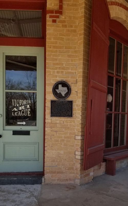 Thurmond Building and Marker. Click for full size. Thurmond Building and Marker image. Click for full size.