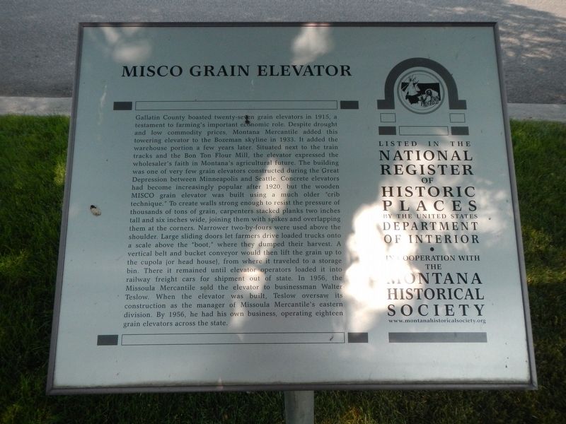 Misco Grain Elevator Marker image. Click for full size.