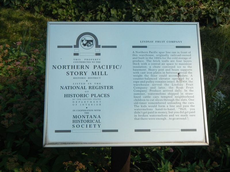 Lindsay Fruit Company Marker image. Click for full size.