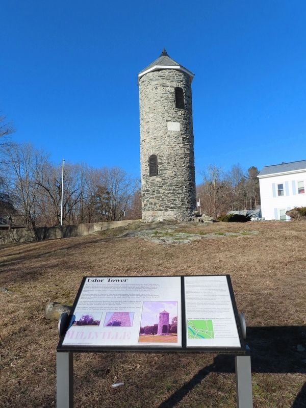 Udor Tower and Marker image. Click for full size.