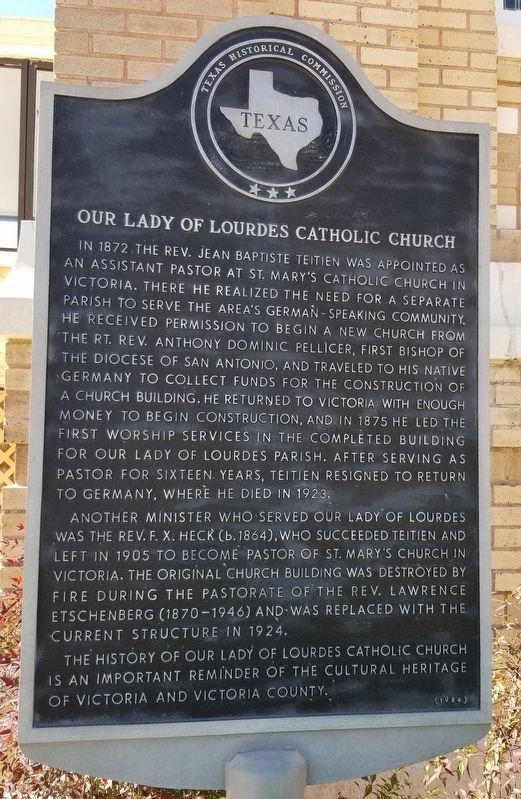 Our Lady of Lourdes Catholic Church Marker image. Click for full size.