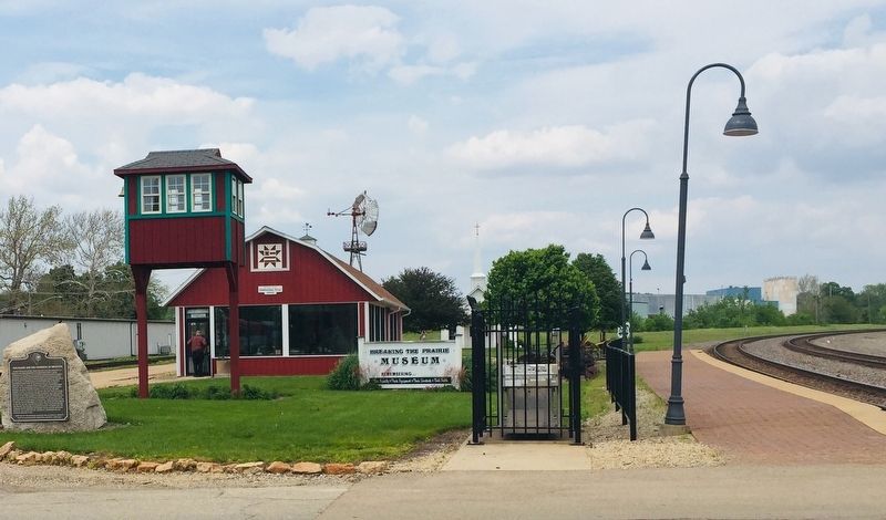 Railroads and the Founding of Mendota Marker image. Click for full size.