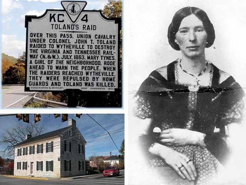 "Molly" Tynes and the original marker image. Click for full size.