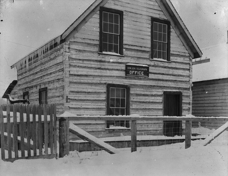Dominion Government Telegraph Office, Hazelton, B.C. image. Click for full size.