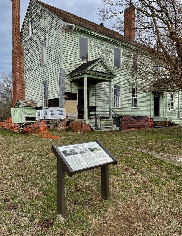 Timberneck House Renovation at Machicomoco State Park Marker. Click for full size. Timberneck House Renovation at Machicomoco State Park Marker image. Click for full size.