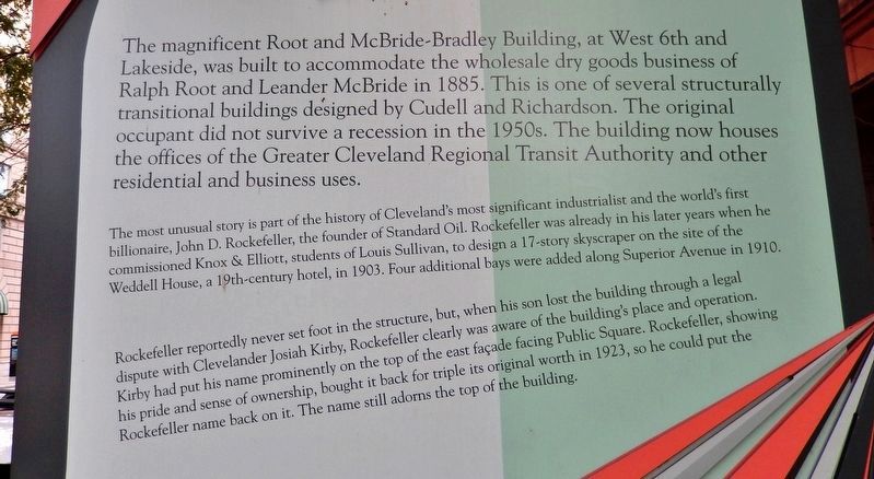 Rockefeller Building Marker. Click for full size. Rockefeller Building Marker image. Click for full size.