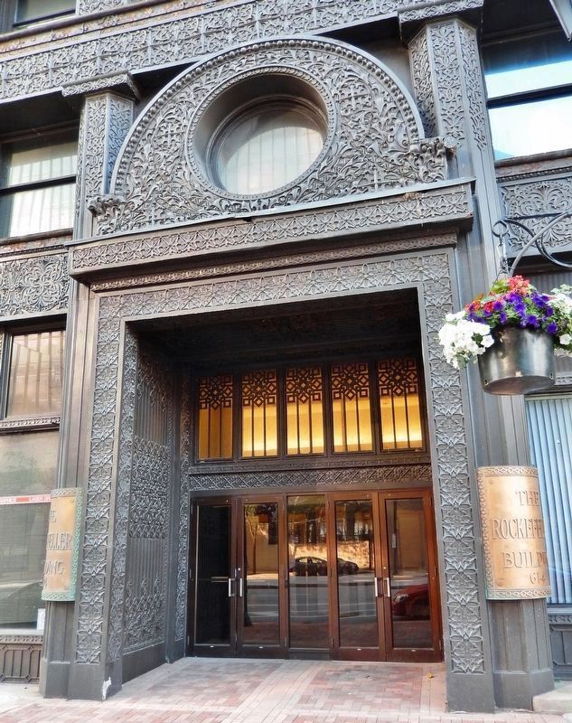 Rockefeller Building (<i>south entrance</i>). Click for full size. Rockefeller Building (<i>south entrance</i>) image. Click for full size.