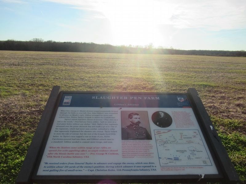 Slaughter Pen Farm Marker image. Click for full size.