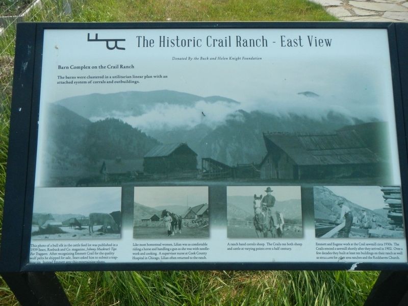 The Historic Crail Ranch - East View Marker image. Click for full size.